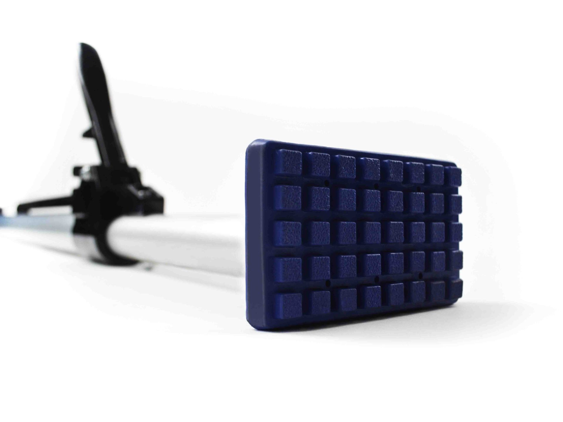 2x Klemmbalken Alu Rund 42mm - Zahnstange 2350-2720mm Mit Gummifüßen